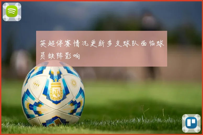 英超停赛情况更新多支球队面临球员缺阵影响